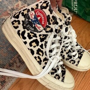 Converse Leopard Print Sneakers